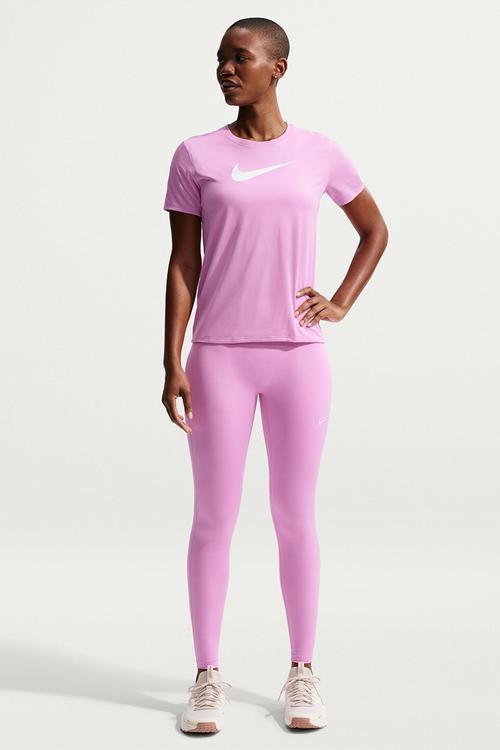 W Nk Df Tee Rlgnd Hbr - Lt Magenta/White