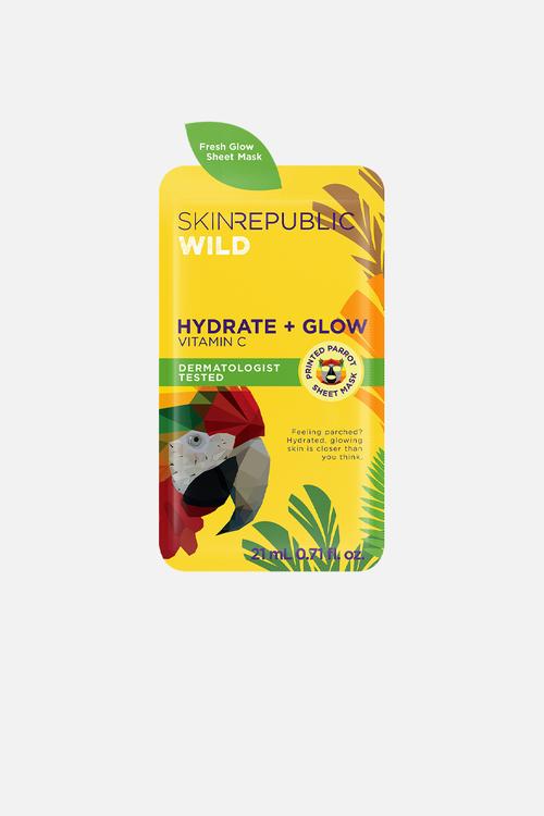 Hydrate + Glow Vitamin C Parrot Face Mask Sheet
