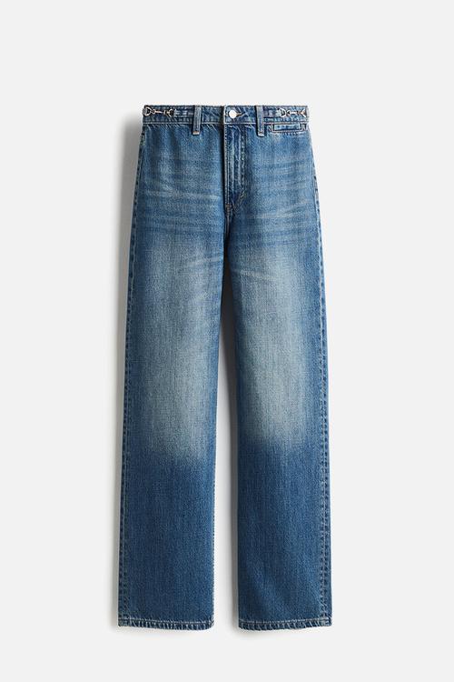 Straight high jeans - denim blue
