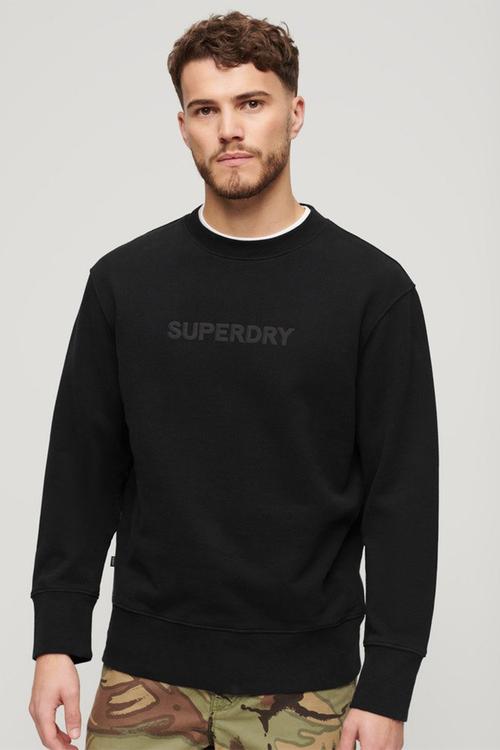 Sport Loose Crew Sweatshirt - Black