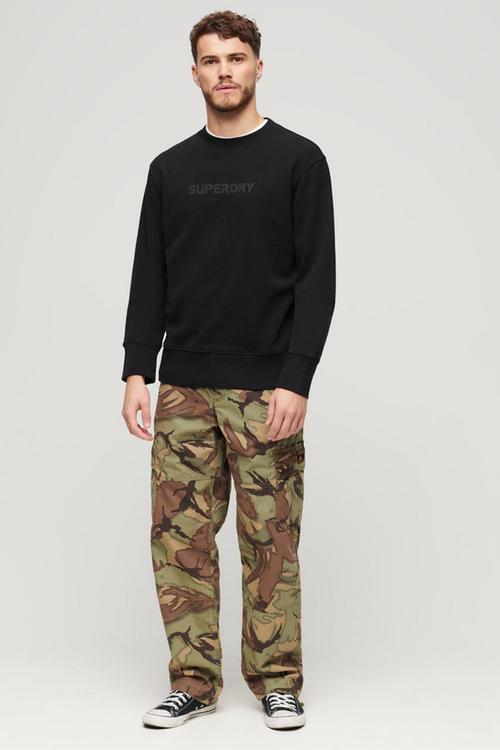 Sport Loose Crew Sweatshirt - Black