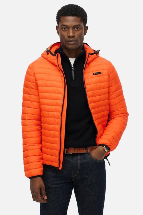 Hooded Fuji Lite Jacket - Bold Orange