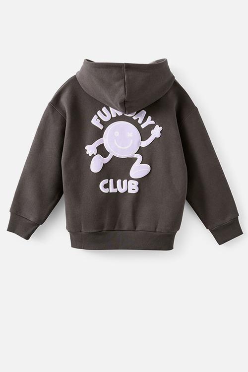 Sammy Oversized Hoodie - Phantom/Fun Day Club