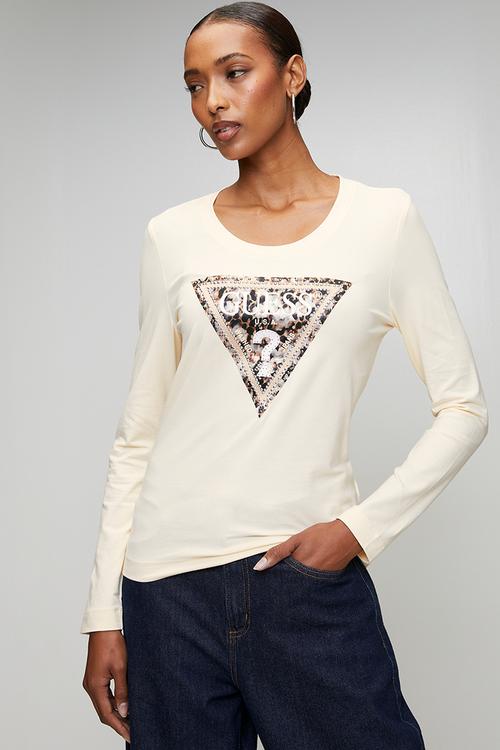 Ls Cn Leo Triangle Tee - Pearl White