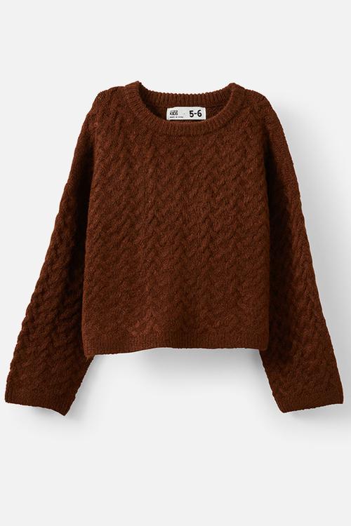 Cosi Knit Pullover - Chestnut Marle