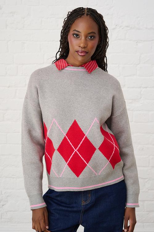 Ultimate Jumper - Red Argyle