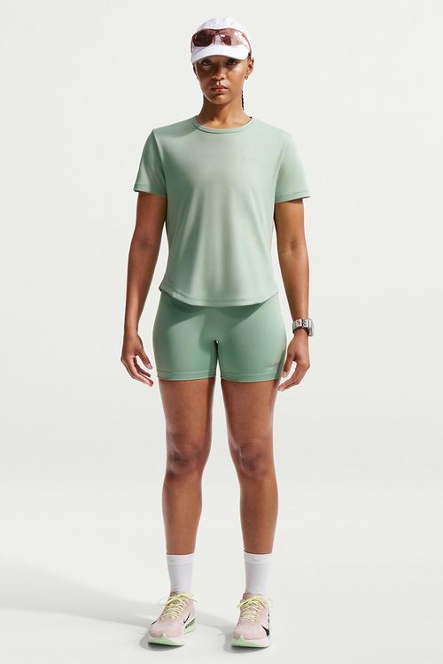W Nk Tempo Df Ss Top - Steam/Reflective Silv