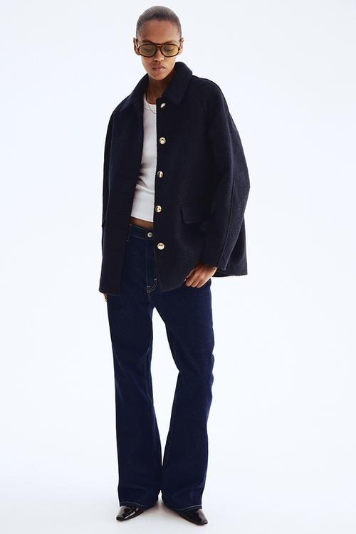 Car coat - navy blue