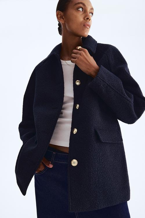 Car coat - navy blue