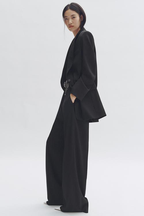 Stella McCartney H&M: Single-breasted wool blazer - black