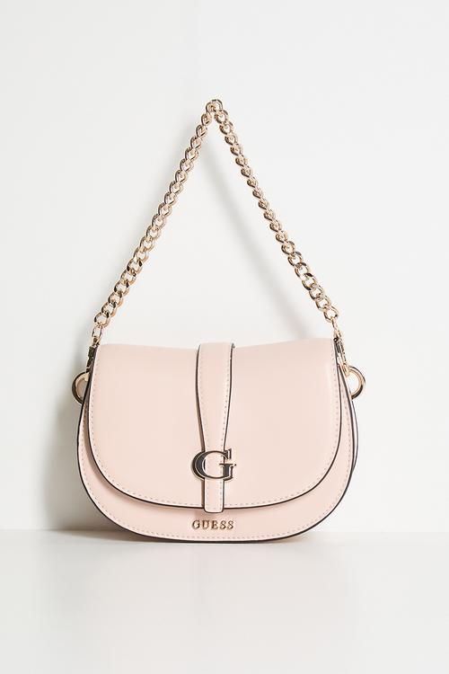 Carrie Mini Flap Crossbody Bag - Light Rose