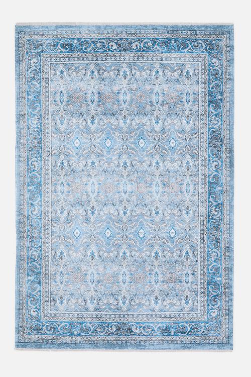 Eve Plush Woven Antique Rug Sky