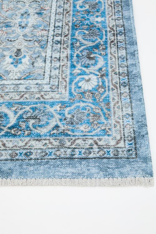 Eve Plush Woven Antique Rug Sky