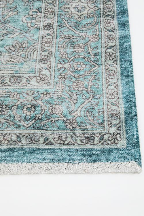 Eve Plush Woven Antique Rug Sage