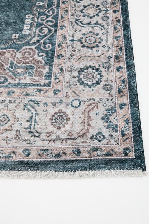 Eve Plush Woven Antique Rug Charcoal
