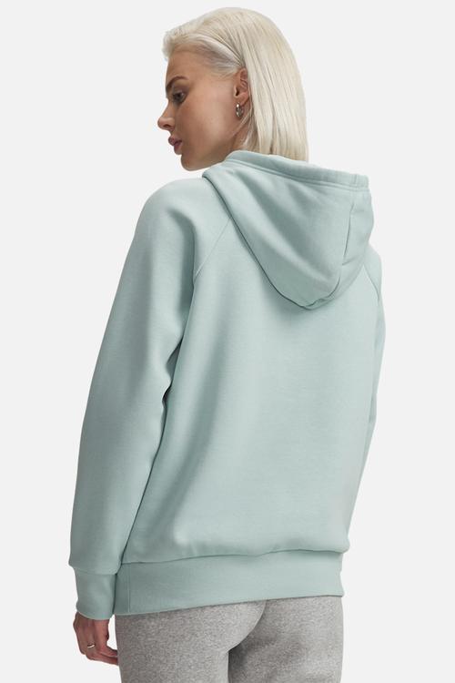 UA Rival Fleece Hoodie - Enamel Blue/White