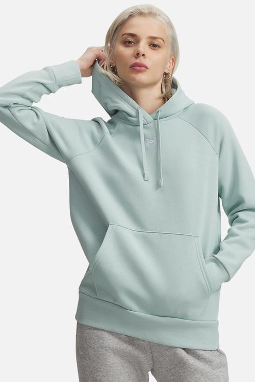 UA Rival Fleece Hoodie - Enamel Blue/White