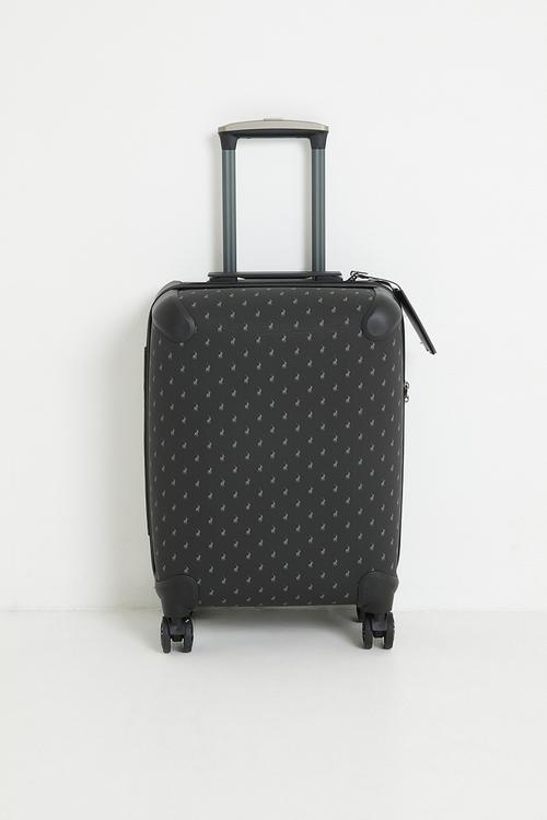 Polo Classic Double Pack Medium 4 Wheel Trolley Case - Charcoal