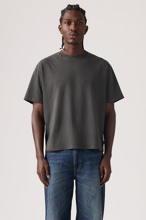 Classic boxy ss tee - charcoal