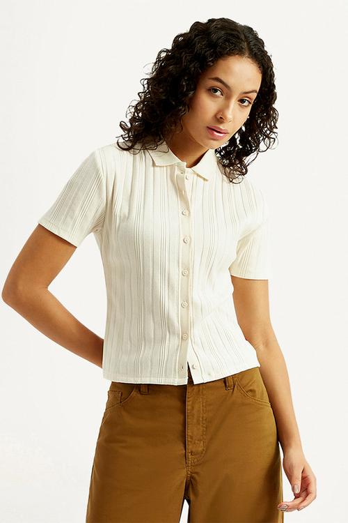 Leah Knit Shirt - Off White