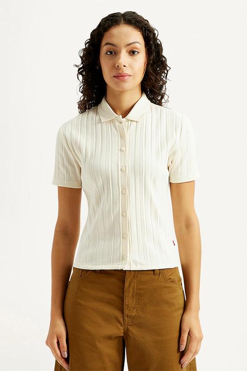 Leah Knit Shirt - Off White