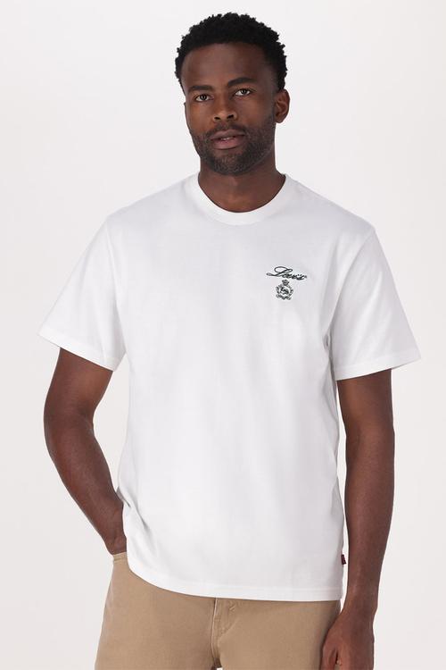 Ss Relaxed Fit Tee Za Levis Script 2 - White