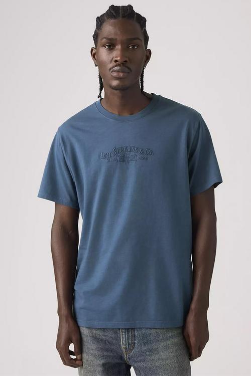 Short sleeve relaxed fit tee - blue