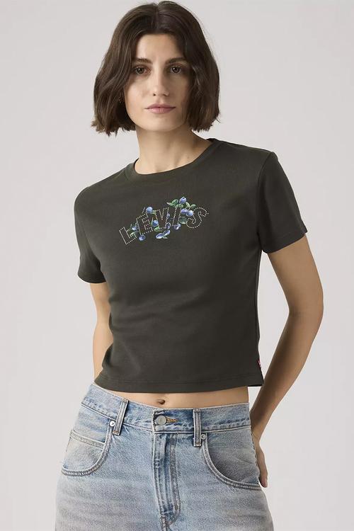 Gr essential sporty tee - studded blueberries pirate black