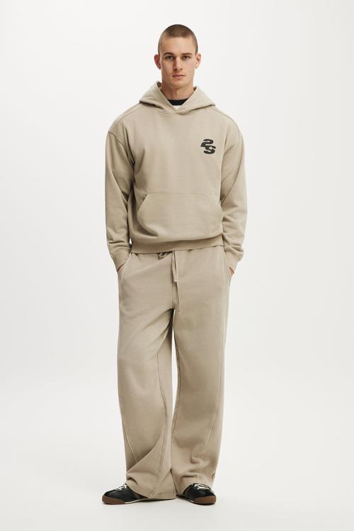 Box Fit Graphic Hoodie - Frosted Honey / Pavilione