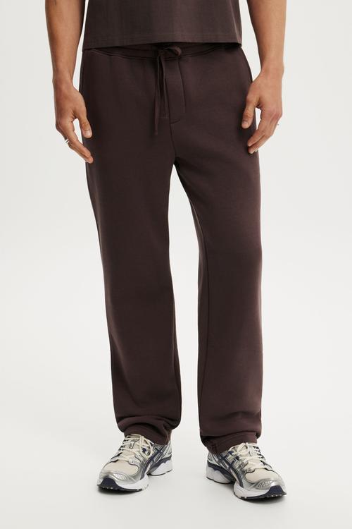 Relaxed track pant - dark brown