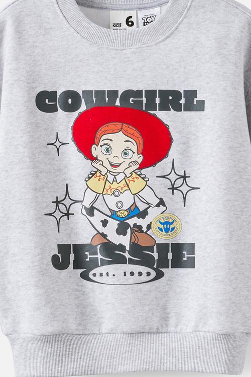 License Sammy Oversized Crew - Lcn Dis Grey Marle/Jessie Cowgirl