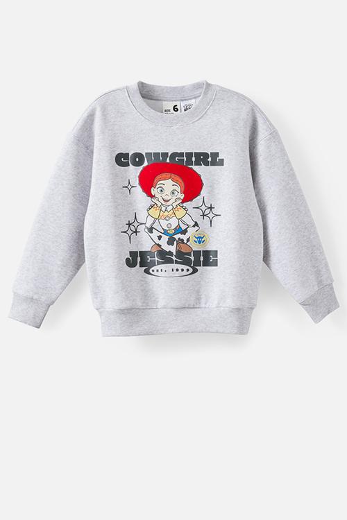 License Sammy Oversized Crew - Lcn Dis Grey Marle/Jessie Cowgirl