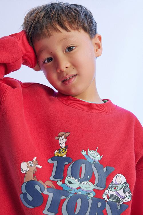 License Sammy Oversize Crew - Lcn Dis Varsity Red/Toy Story