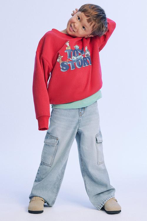 License Sammy Oversize Crew - Lcn Dis Varsity Red/Toy Story