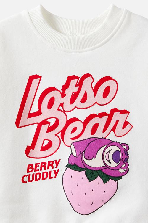 Riley Sweater Lcn - Lcn Dis Vanilla/Lotso Bear Berry Cuddly