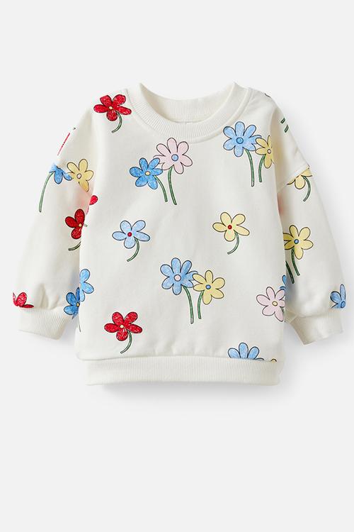 Bundle Riley Sweater & Trackpant - Vanilla/Meadow Daisy
