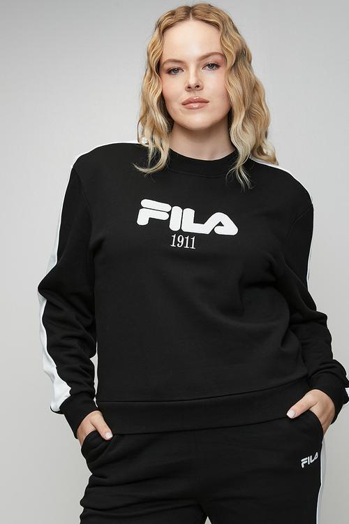 Plus Perry Sweatshirt - Black/White