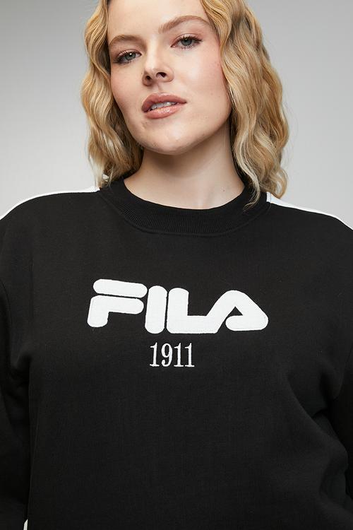 Plus Perry Sweatshirt - Black/White