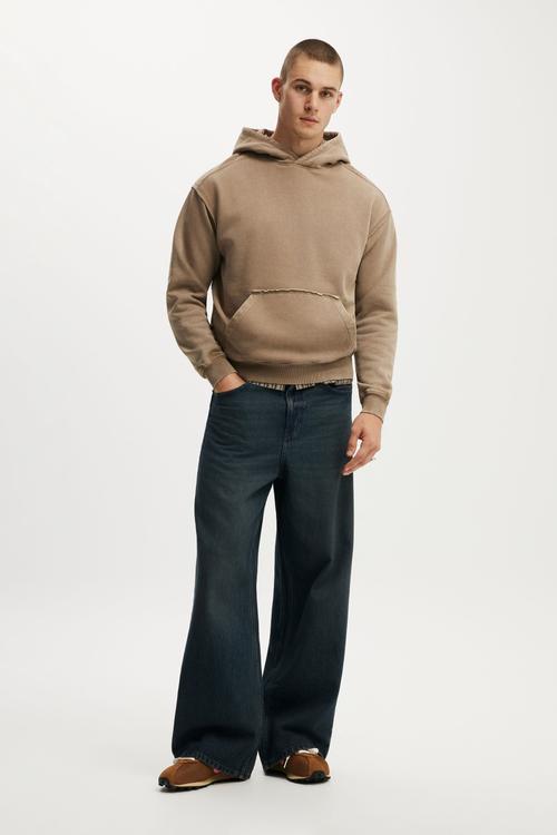 Box Fit Hoodie - Taupe Wash