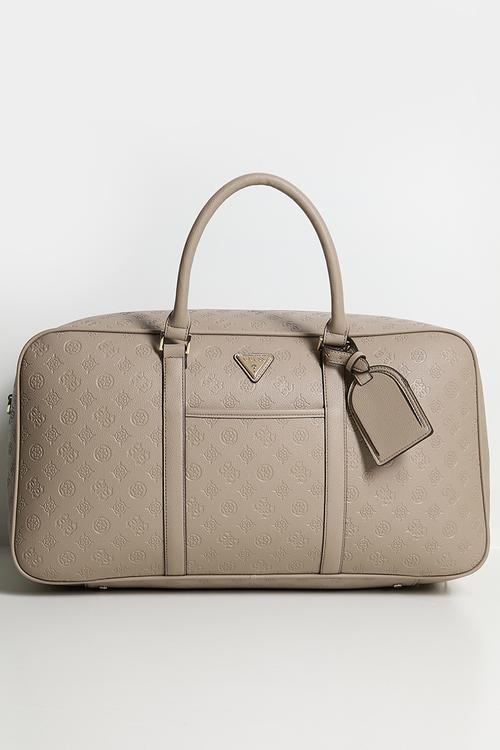 Wilder Weekender Duffle - Taupe Logo