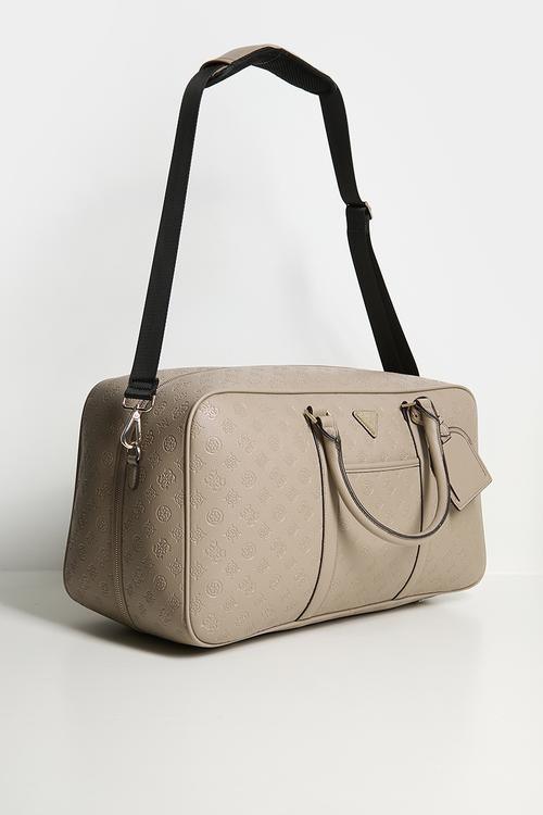 Wilder Weekender Duffle - Taupe Logo