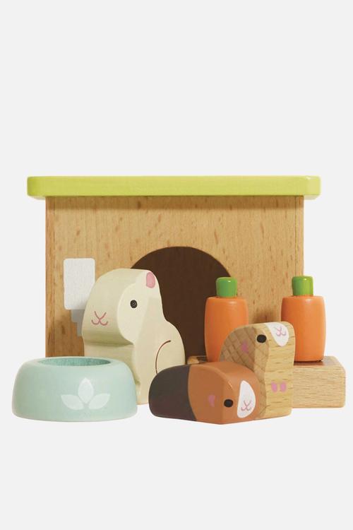 Dolls House Furniture: Bunny & Guinea Pet Animal Set - 5pcs