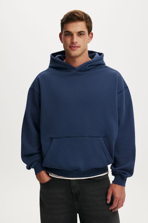 Box Fit Hoodie - Indigo Wash