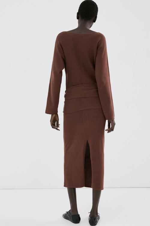 Skirt lexi - dark brown