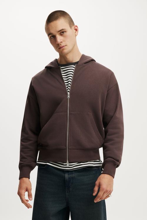Zip Up Hoodie - Ashen Brown