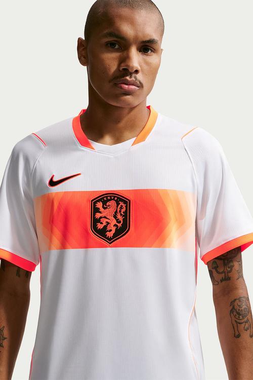 Netherlands Dri-FIT SS Stadium Away Jersey - White/Hyper Crimson/Black