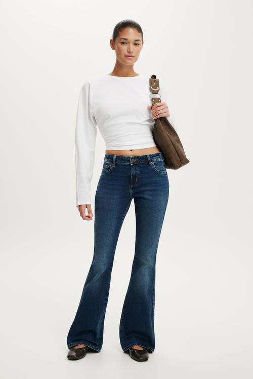Mid Rise Bootcut Jean - Solace Blue