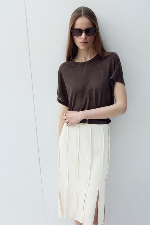 T-shirt linu - brown
