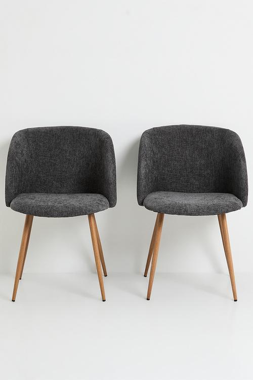 Addie Dining Chair Set Of 2 - Charcoal
