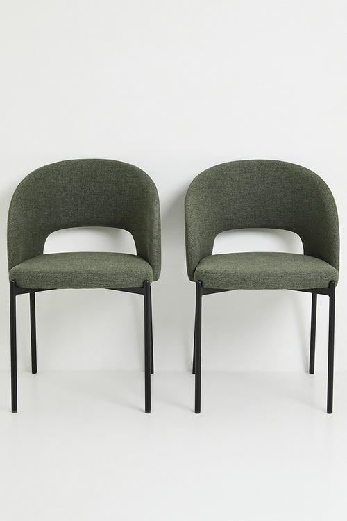 Toke Dining Chair Set Of 2 - Olive